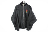 Vintage Pukkelpop Bomber Jacket Large black full zip windbreaker Bclga Light my Fire
