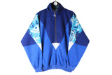 Vintage Fleece Half Zip Small blue 90s retro sport ski sweater