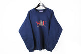 Vintage San Francisco Sweatshirt XLarge navy blue embroidery logo 90s USA style Hanes jumper