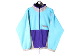 Vintage Fleece Full Zip Women's Medium retro ski 90s sweater