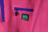 Vintage Think Pink Fleece Half Zip Large