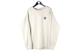 Vintage Nike Sweatshirt XXLarge beige 90s retro crewneck small logo jumper