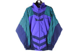 Vintage Adidas Track Jacket Women's Large purple 90s retro classic athletic sport windbreaker