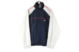 Vintage Adidas Tracksuit XLarge blue white 90s retro sport suit jacket and pants