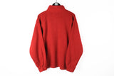 Vintage Tommy Design Fleece Half Zip Large