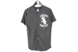 Vintage Chicago White Sox Majestic Jersey Large gray cotton retro made in USA 90s baseball MLB shirt