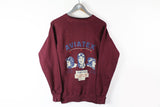 Vintage Aviatex USA Sweatshirt Small / Medium made in USA red retro style sport jumper WW2 world war aviation