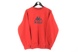 Vintage Kappa Sweatshirt XLarge big logo 00s red sport style crewneck