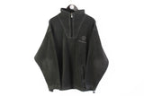 Vintage Mercedes DTM Fleece 1/4 Zip XLarge black big logo 90's racing style sweater