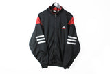 Vintage Adidas Track Jacket XLarge black full zip
