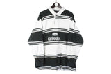 Vintage Guinness Rugby Shirt XXLarge retro beer big logo classic English stout black casual style oversize