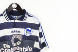 Vintage Adidas Hertha Berlin 1998-1999 Home T-Shirt Medium / Large