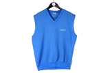 Vintage Adidas Vest Large made in Hungary 80s 90s tennis v-neck retro sleeveless jumper