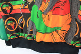 Vintage Rastafari Bob Marley 1990 Jacket Large