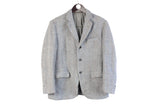 Vintage Harris Tweed Blazer Small wool 90s retro heavy retro classic England style jacket