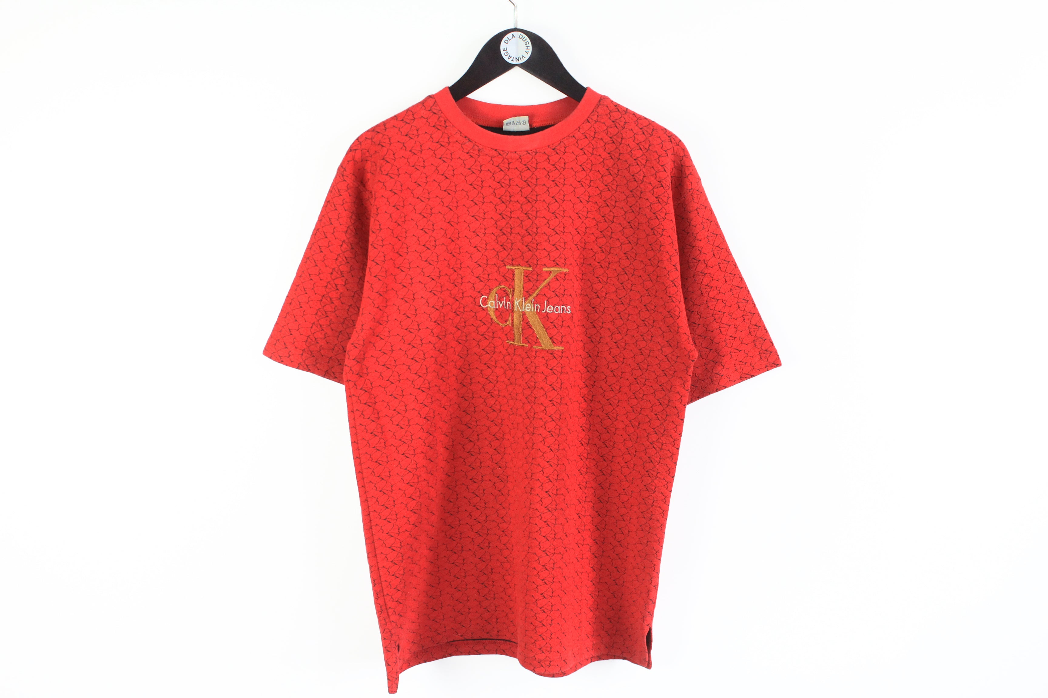 Klein XLarge Vintage dla Calvin – T-Shirt Bootleg dushy