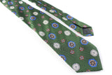 luxury retro classic 90s accessories authentic abstract pattern vintage Brioni Roma green