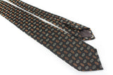 luxury retro classic 90s accessories authentic abstract pattern tie vintage Giorgio Armani black