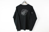 Vintage Harley-Davidson Sweatshirt Large made in 'USA black big logo silver 90s biker outfit retro style jumper