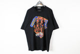 Vintage Adidas Streetball Staff 1995 T-Shirt Large black big logo 90s cotton tee