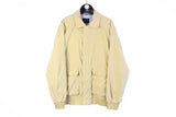 Vintage Paul Shark Jacket 3XLarge beige 90s retro collared style windbreaker made in Italy