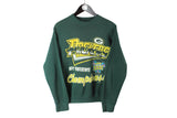 1996 vintage PACKERS Champions NFC Conference Super Bowl authentic Sweatshirt Size S 90s Athletic Sport Team retro nfl nflp wear Superdome