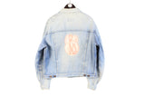 Vintage Levi's Samantha Fox Denim Jacket Large big logo blue 90s retro heavy jacket USA style