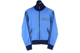 Vintage Adidas Track Jacket Small blue 70s made in Yugoslavia Jugoslavia retro classic full zip cotton jumper