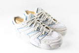Vintage Adidas Sneakers Women's US 5 white blue white casual trainers retro sport style 90s athletic shoes