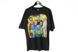 Vintage Backstreet Boys T-Shirt XLarge black big logo boys band pop music 90s legendary cotton tee black