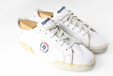 Vintage Reebok Sneakers Women's US 6 white big logo 90s retro tennis classic sport style trainers shoes