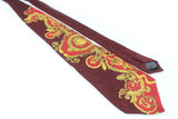 Vintage Gianni Versace Tie red gold metal 90's luxury style