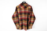 Vintage Wrangler Shirt Full Zip Large
