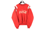 Vintage Coca-Cola Sweatshirt Small red big logo 80s retro crewneck sport jumper