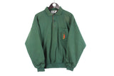 Vintage Golfino Sweatshirt Medium green big logo Golf collared jumper 90s 80s sweatshirt