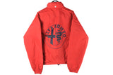 Vintage Alfa Romeo Jacket Large red big logo racing 90s race wear Formula 1 F1 windbreaker