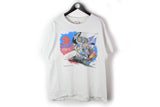 Vintage Suzuki GSX R 1993 T-Shirt XLarge white retro rare cotton tee