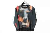 Givenchy Sweatshirt XSmall big dog rottweiler logo black multicolor
