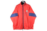 Vintage Alfa Romeo Jacket Large / XLarge red blue small logo 90s retro racing sport windbreaker jumper