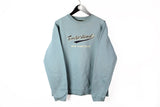 Vintage Timberland Sweatshirt Large blue big logo New Hampshire 90s USA style jumper