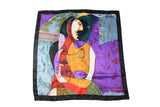 Vintage Picasso Scarf abstract print 90's wrap