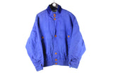 Vintage Hugo Boss Jacket Large blue 90s retro luxury sport style windbreaker