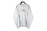 Vintage Umbro Sweatshirt Large / XLarge gray big logo crewneck 90s 00s retro sport UK style jumper