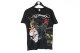 Ed Hardy T-Shirt Medium authentic black 00s cotton tee