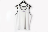 Vintage Adidas Top Medium white running sleeveless