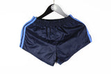 Vintage Adidas Shorts Small / Medium navy blue made in West Germany 90s sport running shorts