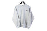 Vintage Reebok Sweatshirt Small gray small logo basic 90's crewneck sport style pullover