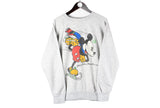 Vintage Mickey Mouse Sweatshirt Medium skating 90s retro crewneck Disney USA jumper