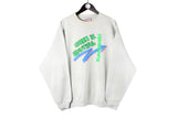 Vintage Sweatshirt XLarge Green is Beautiful Kawasaki crewneck racing 90s jumper sport wear moto GP