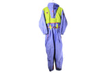 Vintage Degre 7 Ski Suit Women's 38 purple green 90s retro sport style winter outdoor jumpsuit